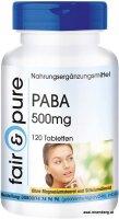 PABA hochdosiert Vit.B10 Para-Aminobenzoesäure 120...