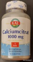 Calciumcitrat 1000mg 90 Tabletten