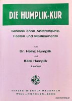 Die Humplik-Kur. Rarität. Vergriffen