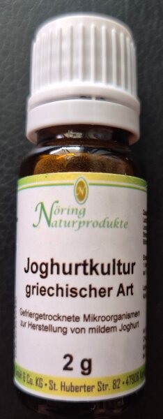 Joghurtstarter, griechische Art, Mikroorganismen, 2g